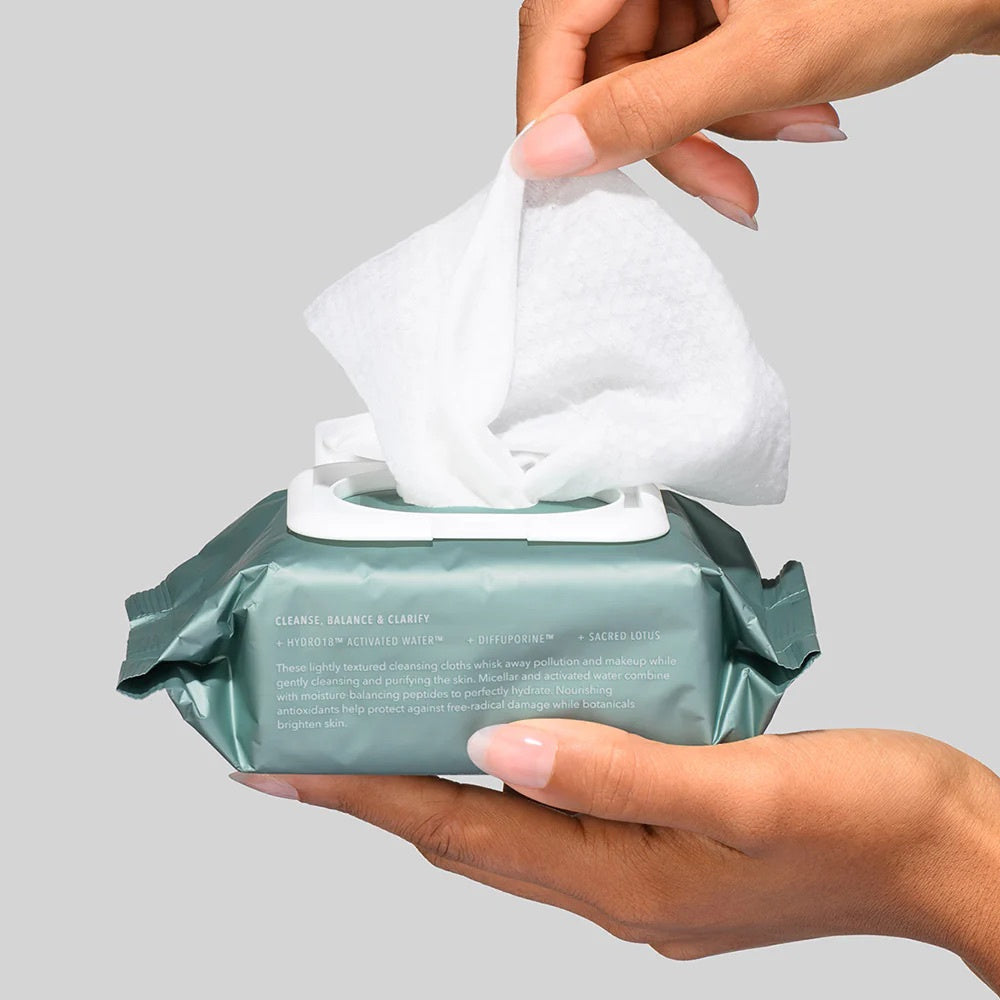 HYDROPEPTIDE Hydroactive Cleanse Antioxidant Anti Age Micellar Cleansing Cloth