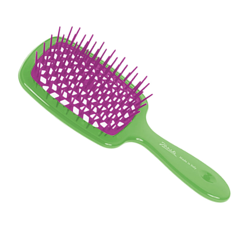 Janeke Superbrush Green and Pinkish Purple
